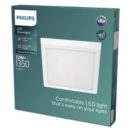 Philips - LED Stropna svjetiljka LED/12W/230V 4000K bijela