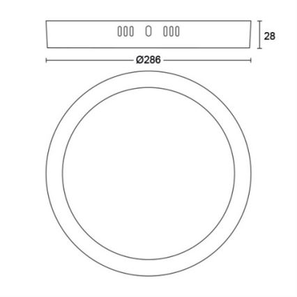 Philips - LED Stropna svjetiljka LED/20W/230V 2700K bijela