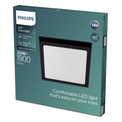 Philips - LED Stropna svjetiljka LED/20W/230V 2700K crna