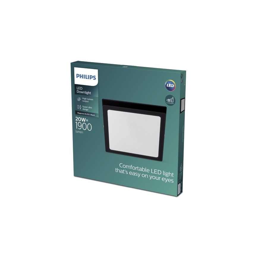 Philips - LED Stropna svjetiljka LED/20W/230V 2700K crna