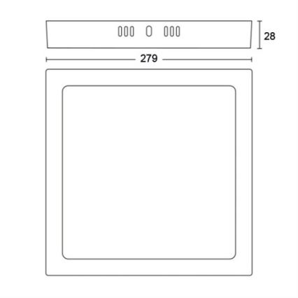 Philips - LED Stropna svjetiljka LED/20W/230V 2700K crna