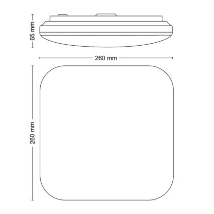 Philips - LED Stropna svjetiljka LED/12W/230V 2700K