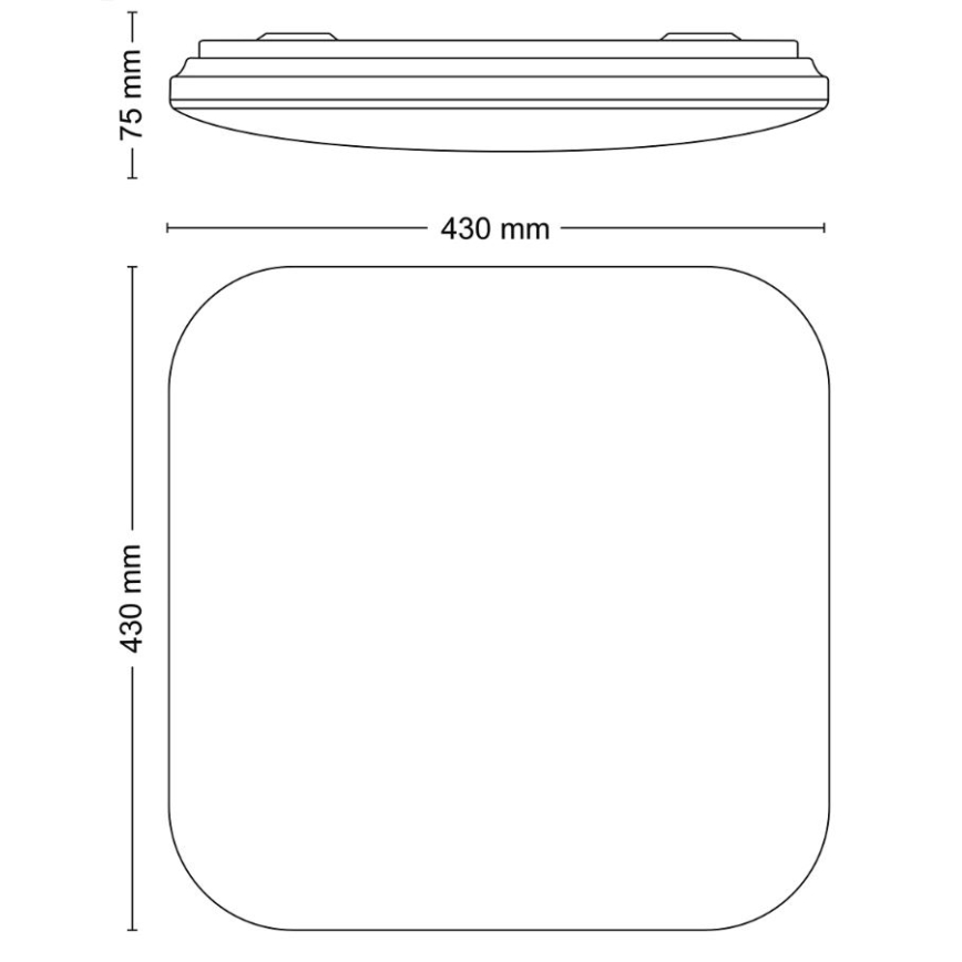 Philips - LED Stropna svjetiljka LED/24W/230V 4000K