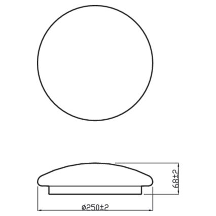 Philips - LED Stropna svjetiljka MOIRE CL200 LED/10W/230V