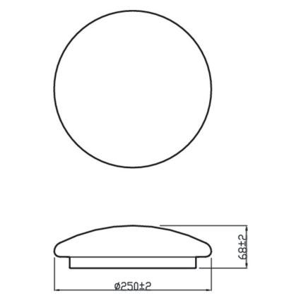 Philips - LED stropna svjetiljka MOIRE LED/10W/230V 2700K