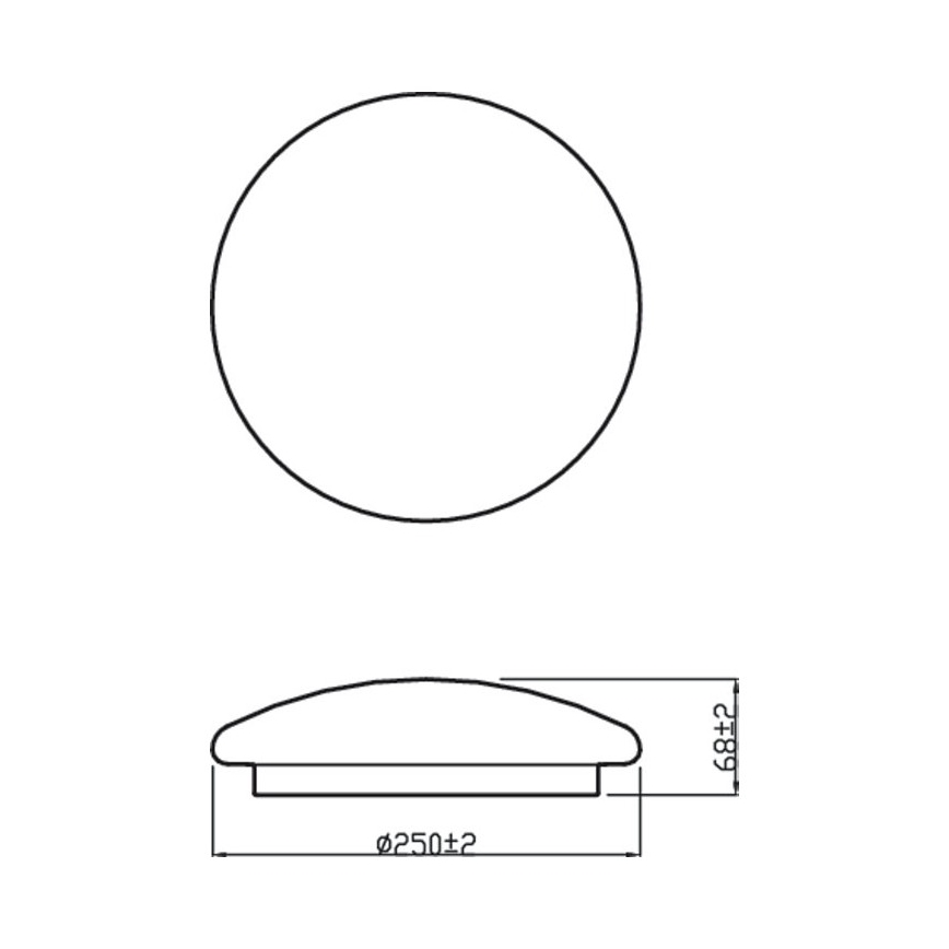 Philips - LED stropna svjetiljka MOIRE LED/10W/230V 2700K