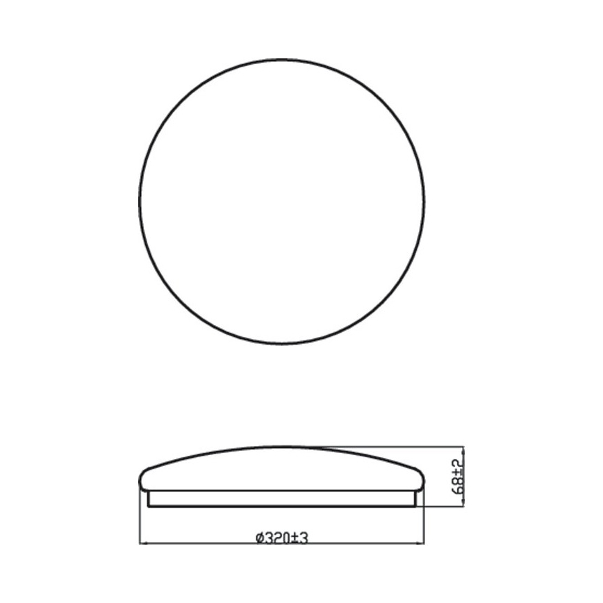 Philips - LED Stropna svjetiljka MOIRE LED/17W/230V
