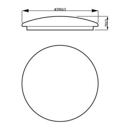 Philips - LED Stropna svjetiljka LED/20W/230V 2700K