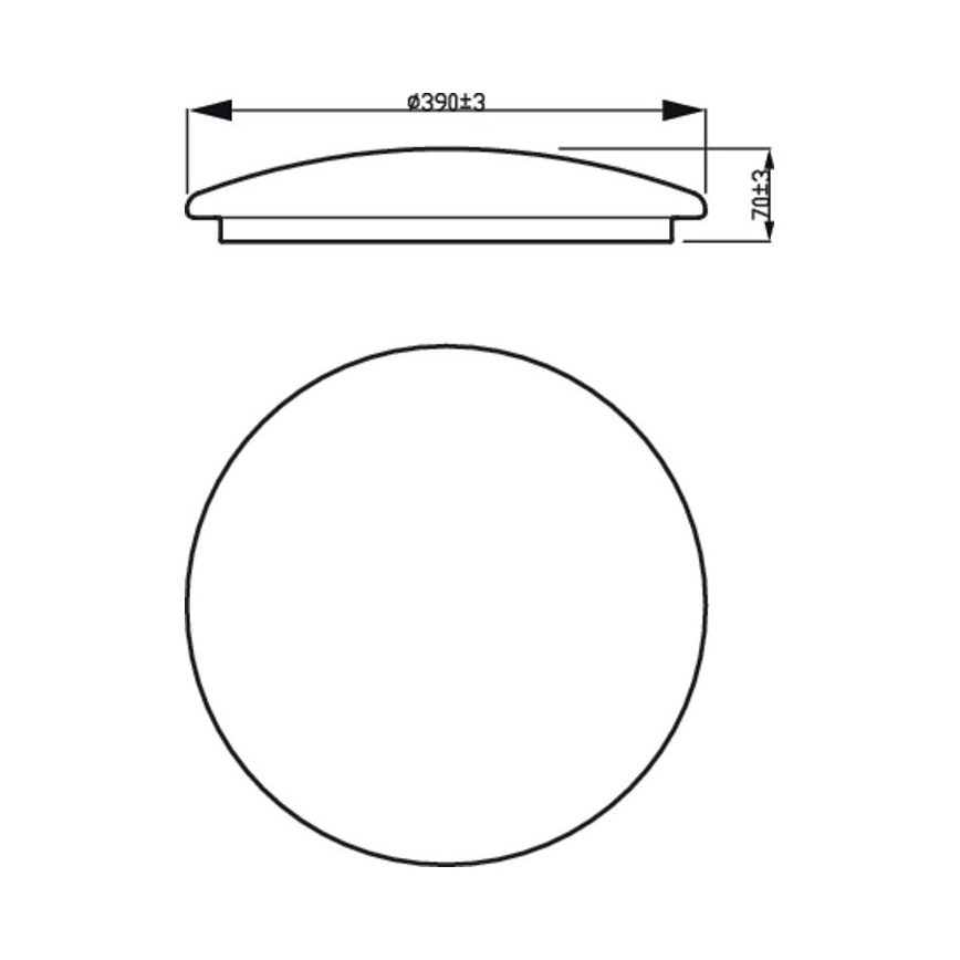 Philips - LED Stropna svjetiljka LED/20W/230V 2700K
