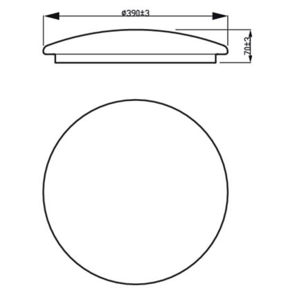 Philips - LED Stropna svjetiljka LED/20W/230V 4000K