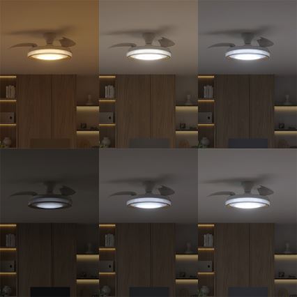 Philips - Prigušivo stropno svjetlo s ventilatorom BLISS LED/35W/230V zlatno + daljinski upravljač