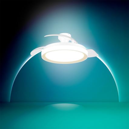 Philips - Prigušivo stropno svjetlo s ventilatorom BLISS LED/35W/230V zlatno + daljinski upravljač