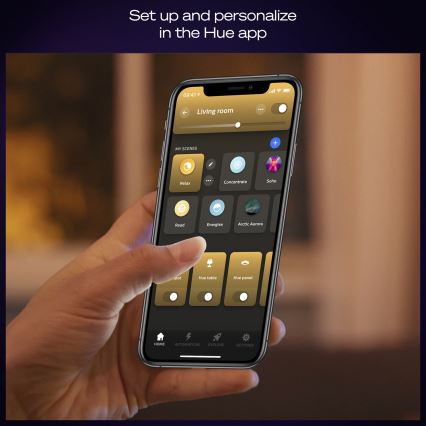 Philips - LED prigušivo stropno svjetlo Hue AURELLE LED/21W/230V 2200-6500K promjer 39,5 cm crno