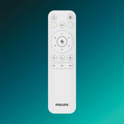 Philips - LED stropno svjetlo s ventilatorom BLISS, s mogućnošću prigušivanja, LED/35W/230V, bijelo + daljinski upravljač