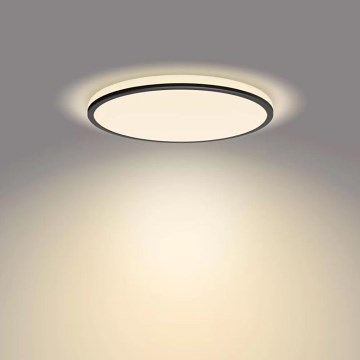 Philips - LED stropna svjetiljka s prigušivanjem SCENE SWITCH LED/18W/230V promjer 30 cm 2700K crna