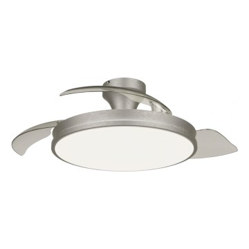 Philips - LED stropna svjetiljka s ventilatorom ATLAS LED/35W/230V s mogućnošću prigušivanja matni krom + daljinski upravljač