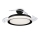Philips-LED Stropna svjetiljka s ventilatorom BLISS LED/35W/230V 5500/4000/2700K crna + daljinski upravljač