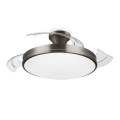 Philips - LED stropna svjetiljka s ventilatorom BLISS LED/35W/230V 5500/4000/2700K nikl + daljinski upravljač