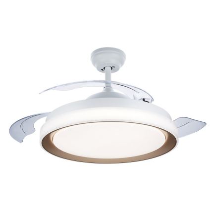 Philips - LED stropna svjetiljka s ventilatorom LED/35W/230V 5500/4000/2700K zlatna + daljinski upravljač