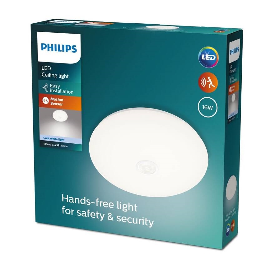 Philips - LED Stropna svjetiljka sa senzorom LED/16W/230V 4000K