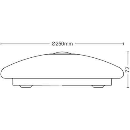 Philips - LED Stropna svjetiljka sa senzorom MAUVE LED/6W/230V