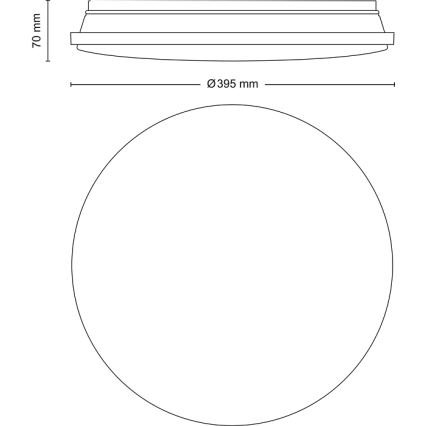 Philips - LED stropna svjetiljka s prigušivanjem LED/24W/230V 2700-6500K + daljinski upravljač