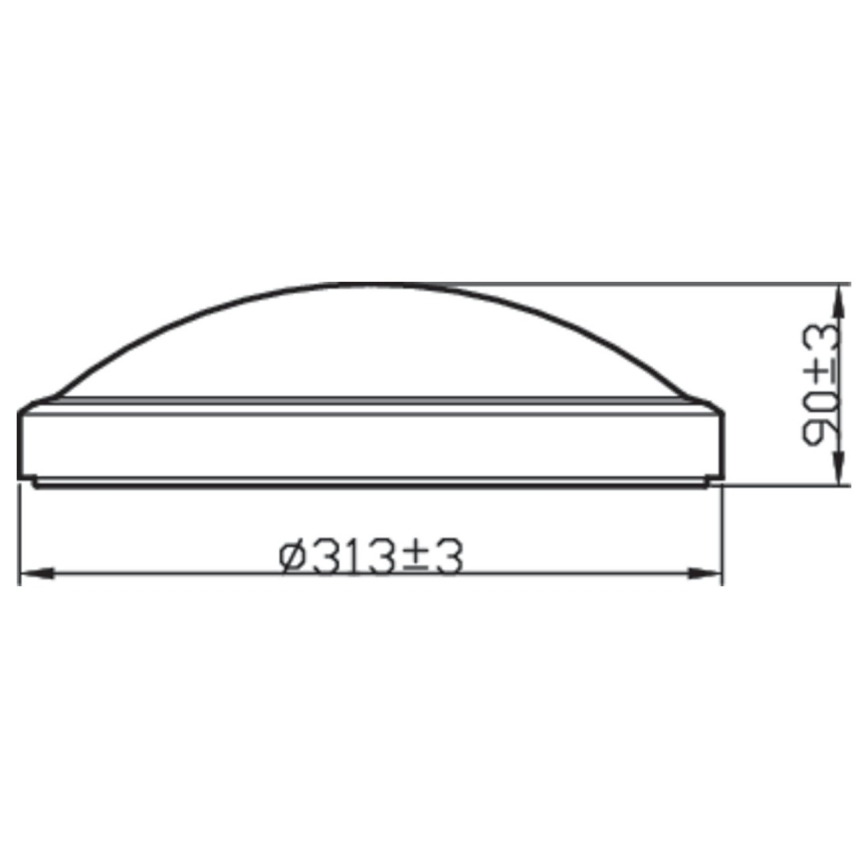 Philips - LED Stropna svjetiljka za kupaonicu BALANCE LED/17W/230V IP44