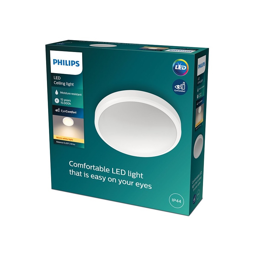 Philips - LED Stropna svjetiljka za kupaonicu BALANCE LED/17W/230V IP44