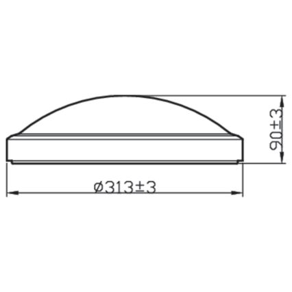 Philips - LED Stropna svjetiljka za kupaonicu BALANCE LED/17W/230V IP44