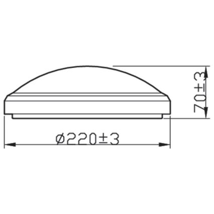 Philips - LED Stropna svjetiljka za kupaonicu DORIS LED/6W/230V 2700K IP54 bijela