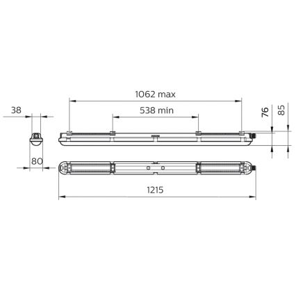 Philips - LED tehnička svjetiljka CORELINE LED/25W/230V 120 cm IP66
