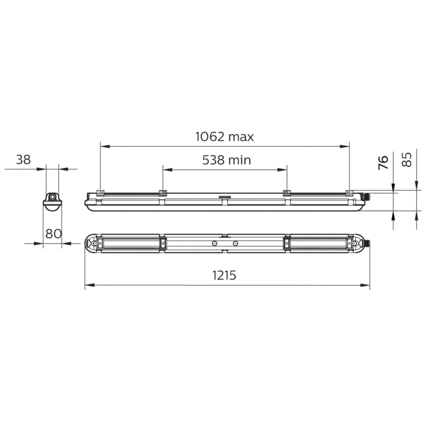 Philips - LED tehnička svjetiljka CORELINE LED/25W/230V 120 cm IP66