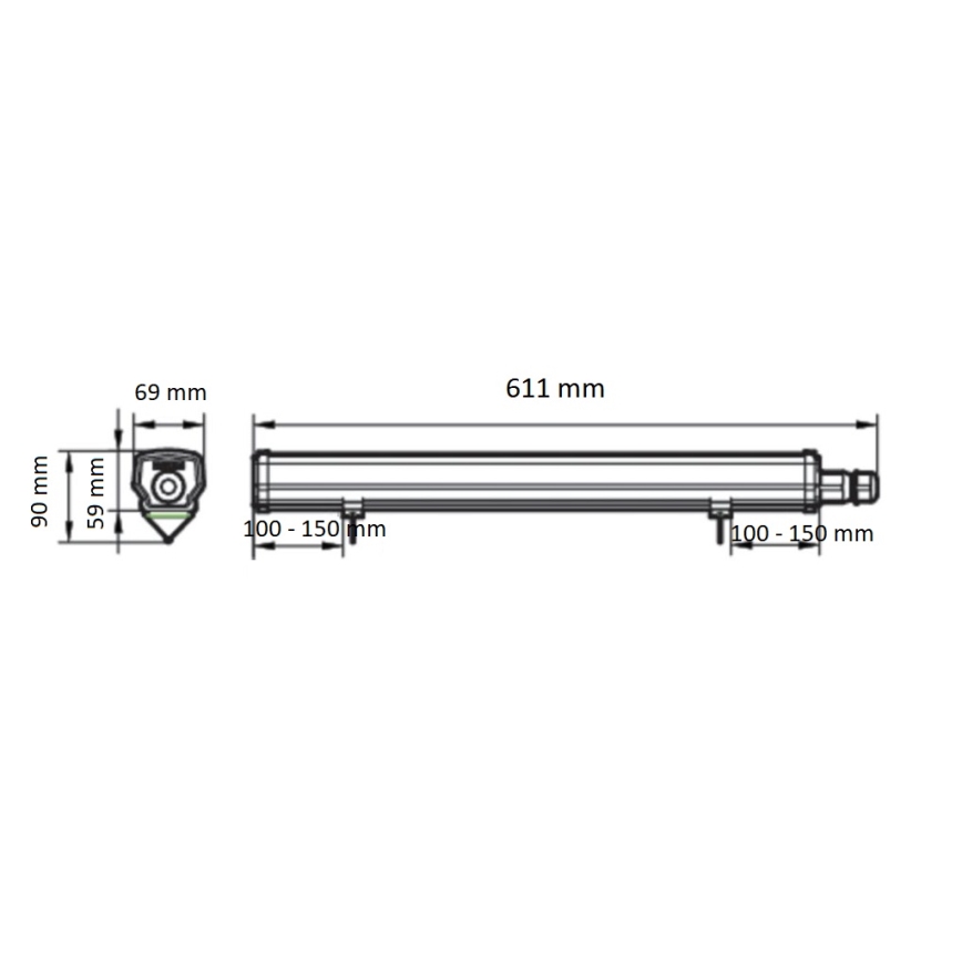 Philips - LED tehničko rasvjetno tijelo LEDINAIRE LED/15W/230V 60 cm IP66