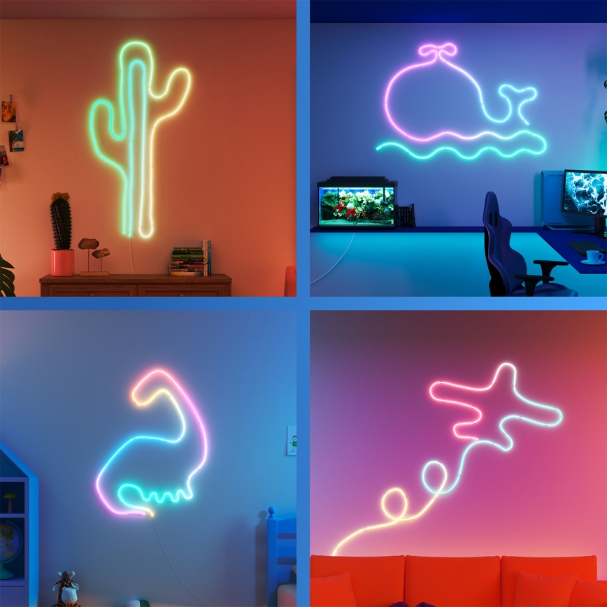 Philips - LED RGBIC trak s mogućnošću prigušivanja SMART NEON FLEX 10m LED/45W/230V 2700-6500K Wi-Fi