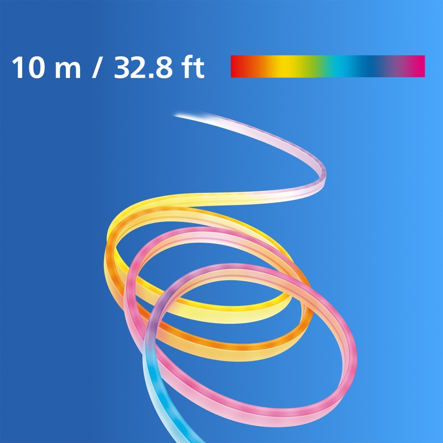 Philips - LED RGBIC trak s mogućnošću prigušivanja SMART NEON FLEX 10m LED/45W/230V 2700-6500K Wi-Fi