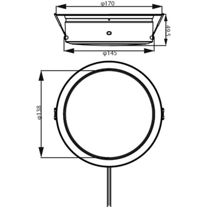 Philips - LED Ugradbena svjetiljka LED/6,5W/230V 3000K