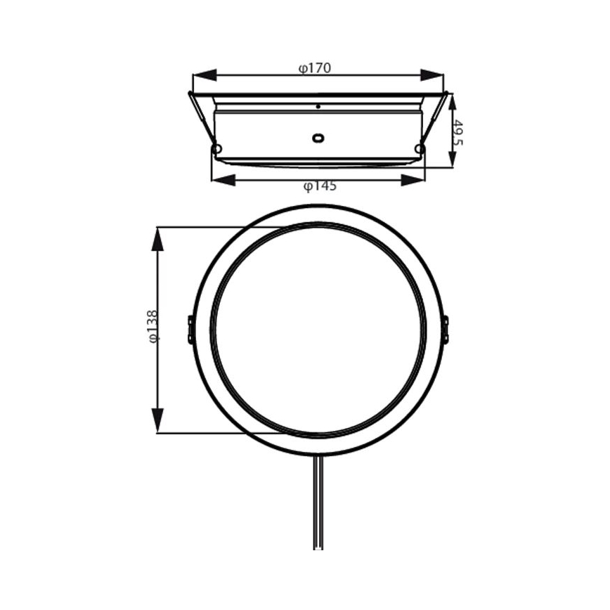Philips - LED Ugradbena svjetiljka LED/6,5W/230V 4000K