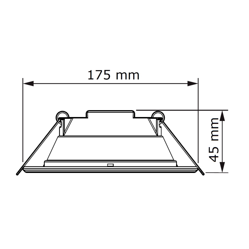 Philips - LED Ugradbena svjetiljka SLIM LED/11W/230V 3000K