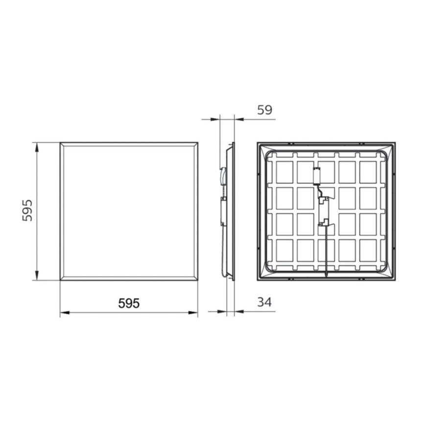 Philips - LED Ugradbeni panel LEDINAIRE LED/34W/230V 60x60 cm 4000K