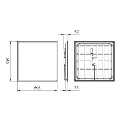 Philips - LED Ugradbeni panel LEDINAIRE LED/34W/230V 60x60 cm 4000K