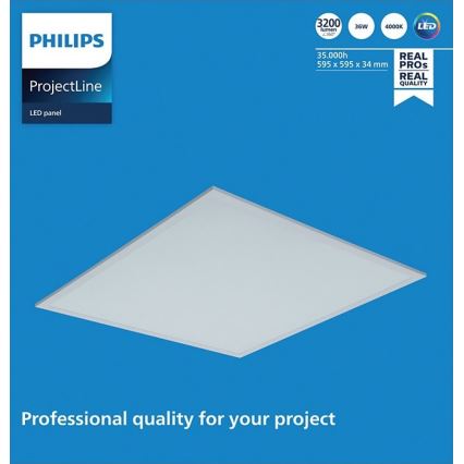 Philips - LED Ugradbeni panel PROJECTLINE LED/36W/230V 59,5x59,5 cm