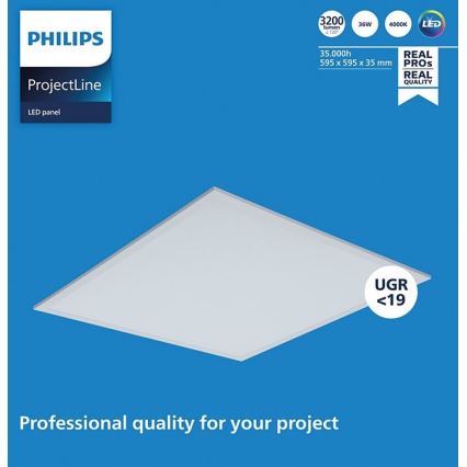 Philips - LED Ugradbeni panel PROJECTLINE LED/36W/230V 59,5x59,5 cm