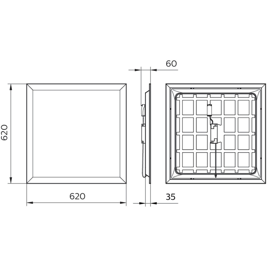 Philips - LED Ugradbeni panel PROJECTLINE LED/36W/230V 62x62 cm