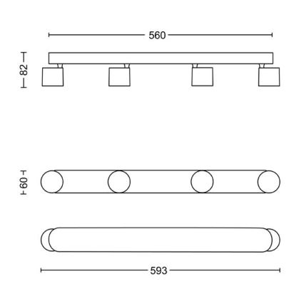 Philips - LED prigušivo reflektorsko svjetlo 4xLED/4,5W/230V