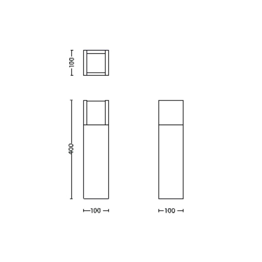 Philips - LED Vanjska lampa ARBOUR LED/3,8W/230V 40 cm 2700K IP44