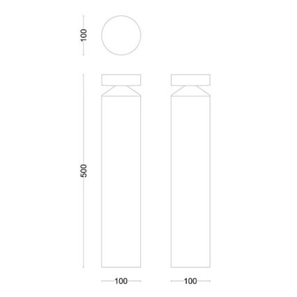 Philips - LED Vanjska lampa LAVEN LED/6W/230V 4000K IP44