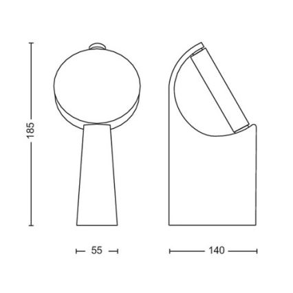 Philips - LED Vanjska lampa LED/7W/230V 2700K IP44