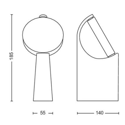 Philips - LED Vanjska lampa LED/7W/230V 4000K IP44