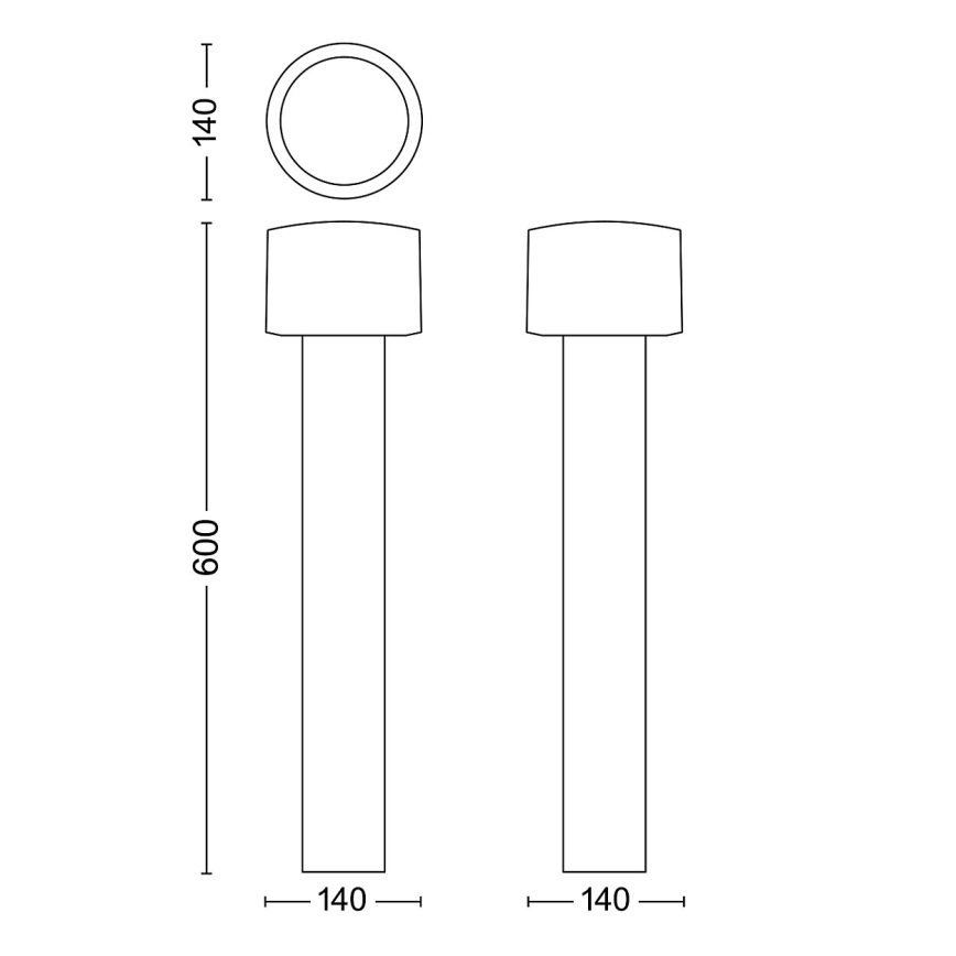 Philips - LED Vanjska lampa OTIS LED/4,3W/230V 2700K IP44