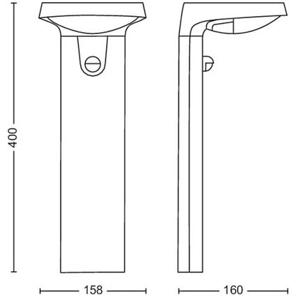 Philips - LED Vanjska lampa sa senzorom LED/9W/230V 2700K IP44